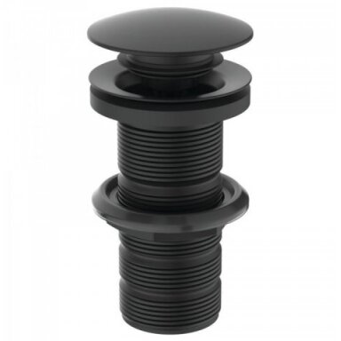 Ideal Standard Click - Clack nuotekų vožtuvas 1 1/4” (32 mm) be persipylimo, matinė juoda Ideal Standard Click - Clack nuotekų vožtuvas 1 1/4” (32 mm) be persipylimo, matinė juoda