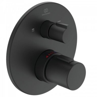 Ideal Standard virštinkinė termostatinio Ceratherm T100 dalis, juoda matinė Ideal Standard virštinkinė termostatinio Ceratherm T100 dalis, juoda matinė