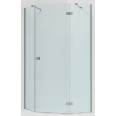 Penkiakampė dušo kabina Brasta Glass, Akcija 8, 100x100x190, skaidrus stiklas