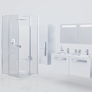 Vonios/dušo maišytuvas Chrome, 150 mm